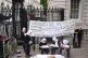 Pro-Palestine protesters take part in a demonstration outside the gates of Downing Street in Westminster, central London, ahead of Prime Minister Sir Keir Starmer convening an urgent Cabinet meeting as he seeks to set out a pathway to peace in Gaza. Picture date: Tuesday July 29, 2025