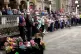 People gathering in Town Hall Gardens, Southport, for a three-minute silence , to mark one year since the three children were killed during a dance class in the town, July 29, 2025