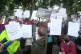 Pro Palestine Action and counter-protesters during a protest in Parliament Square, central London, organised by Defend Our Juries who are campaigning to de-proscribe the organisation, July 19, 2025