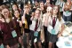 UNRECOGNISED POTENTIA:L: Girl students conduct an experiment by throwing cotton balls to demonstrate the instinctive reaction of flinching at The Big Bang Fair 2025, for young scientists and engineers, at the NEC in Birmingham on June 18 2025