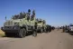 Syrian government security forces gather on the outskirts of Sweida province where clashes erupted between Druze militias and Sunni Bedouin clans, southern Syria, July 14, 2025