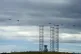 US military aircraft fly over Torry Battery at the entrance to Aberdeen Harbour, ahead of US President Donald Trump's visit to his golf courses in golf courses in Aberdeenshire and Ayrshire, July 22, 2025