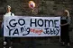 Anti-fascist protesters in Aberdeen