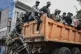 Former members of the Armed Forces of the Democratic Republic of Congo (FARDC) and police officers who allegedly surrendered to M23 rebels arrive in Goma, Congo, February 23, 2025