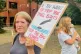 Counter-protesters in Wales, August 18, 2025