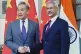 Indian Foreign Minister S. Jaishankar shakes hand with his Chinese counterpart Wang Yi (left) in New Delhi, India, August 18, 2025. Photo: Indian Foreign Ministry via AP