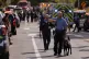 Law enforcement officers gather outside the Annunciation Church's school in response to a reported mass shooting, August 27, 2025, in Minneapolis