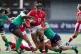 Wales' Sisilia Tuipulotu (left) is tackled by Ireland's Linda Djougang (left) and Brittany Hogan (right) during the Women's Six Nations match at Cardiff Arms Park, Cardiff, March 25, 2023