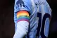 Tottenham Hotspur's James Maddison sporting a rainbow captain's armband during the Premier League match at the Vitality Stadium, Bournemouth, December 5, 2024