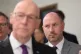 First Minister of Scotland John Swinney (left) with Minister for Health and Social Care Neil Gray at Queen Elizabeth University Hospital, Glasgow, June 16, 2025