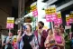 People during a Stand Up To Racism protest near the Britannia International Hotel in Canary Wharf, London where asylum seekers are planned to be housed, July 25, 2025