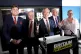 Reform party leader Nigel Farage and (left to right) Reform's George Finch, Rupert Matthews, Colin Sutton and Vanessa Frake during a press conference in Westminster, central London, August 4, 2025
