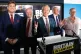Reform party leader Nigel Farage takes part in media interviews after holding a news conference in central London, August 4, 2025