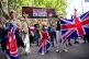 An anti-immigration protest nearby as protesters take part in the 'Defend Refugees, Stand Up To Facism' rally, organised by Stand Up to Racism, near the Mercure Brigstow Hotel, Bristol, August 9, 2025
