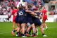 Scotland's Evie Gallagher celebrates scoring their side's fifth try of the game during the Women's Rugby World Cup 2025 Pool B match at the Salford Community Stadium. Picture date: Saturday August 23, 2025