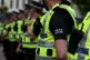 Police Scotland officers seen at a demonstration in Glasgow