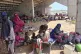 In this photo released by the NGO Mercy Corps, Sudanese families displaced by RSF attacks in Kordofan take shelter in a football stadium in Kadugli, South Kordofan province, Sudan, May 27, 2025. Photo: Mercy Corps via AP