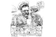 Roosevelt mixing ideologies in his speeches in this 1912 editorial cartoon by Karl K Kneecht (1883–1972) in the Evansville Courier; (below) Cover of the 16-page 1912 campaign booklet with the platform of the new Progressive Party