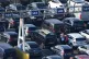 Holiday traffic queues to board a ferry at the Port of Dover in Kent, as travellers make their way across the Channel for the summer holidays, July 26, 2025