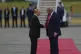 President Donald Trump greets Russia's President Vladimir Putin, August 15, 2025, at Joint Base Elmendorf-Richardson, Alaska