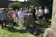 HONOURED: Matt Western, MP for Warwick and Leamington, lays the wreath on Joseph Arch’s grave, 2024