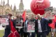 Lindsey oil refinery workers outside Westminster. Photo: Unite the union