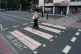 ACT OF INTIMIDATION: A pedestrian crossing defaced to resemble a St George’s cross, in part of a spate of such incidents recently