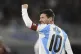 Argentina's Lionel Messi celebrates scoring his side's third goal against Venezuela during a World Cup 2026 qualifying soccer match at the Monumental stadium in Buenos Aires, Argentina, Thursday, Sept. 4, 2025