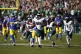 Philadelphia Eagles defensive tackle Jordan Davis (90) runs the ball back for a touchdown after blocking a field goal attempt as time expires during the second half of an NFL football game against the Los Angeles Rams, September 21, 2025, in Philadelphia