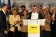 Igor Grosu, president of Moldova's parliament and leader of the pro-EU Party of Action and Solidarity speaks to the media after the parliamentary election, in Chisinau, Moldova, September 29, 2025