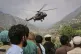 A military helicopter carrying Injured victims of an earthquake that killed many people and destroyed villages in eastern Afghanistan takes off in Mazar Dara, Kunar province, Afghanistan, September 1, 2025