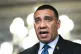 Prime Minister of Jamaica Andrew Holness speaks following a meeting with Vice President Kamala Harris at the Eisenhower Executive Office Building on the White House complex, in Washington, March 30, 2022