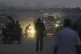 Displaced Palestinians fleeing northern Gaza Strip move with their belongings along the Sea Road, in Gaza City, September 1, 2025