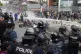 Riot police use water cannon on protesters during clashes outside parliament building in Kathmandu, Nepal, September 8, 2025
