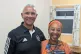 Oshor Williams and Bridgwater TUC President Judith Desbonne at The Shack, August 2025