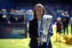 Chelsea manager Sonia Bompastor with the Barclays Women's Super League trophy after the Barclays Women's Super League match at Stamford Bridge, London, May 10, 2025