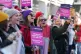 06/02/23 of workers on the picket line outside Royal Sussex County Hospital in Brighton during a strike by nurses and ambulance staff