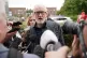 Former Labour leader and Independent MP Jeremy Corbyn joins workers on the picket line at the Village Hotel in Glasgow who have been on a month-long strike over pay and conditions, August 22, 2025