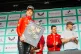 Ineos Grenadiers' Geraint Thomas presented with a framed picture after competing in his final professional race following stage six of the 2025 Lloyds Tour of Britain from Newport to Cardiff, September 7, 2025