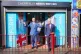Reform UK leader Nigel Farage (left) and newly announced party candidate for the upcoming Caerphilly Senedd by-election Llyr Powell (right) outside the Reform UK office in Caerphilly, September 12, 2025