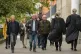Joe McKinney (second left), John McKinney (centre left), and Mickey McKinney (centre right), the brothers of William McKinney, one of the men killed on Bloody Sunday in 1972, arrive at Belfast Crown Court, September 18, 2025