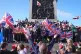 THOUSANDS of people who joined a far-right protest “went on the rampage” in London over the weekend in an attempted repeat of last summer’s violence, campaigners have said.  Around 100,000 supporters of Tommy Robinson, whose real name is Stephan Yaxley-Lennon, waving St George’s flags, gathered between Blackfriars and Westminster Bridges on Saturday before marching past Parliament to rally in Whitehall.  At least 24 people were arrested and 26 police officers were injured, including four who were seriously 