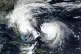 This September 29, 2025, satellite image released by NASA shows Tropical Storm Imelda (left) and Hurricane Humberto in the Atlantic Ocean. Photo: NASA Worldview, Earth Observing System Data and Information System (EOSDIS) via AP