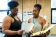 Urielle Klein-Mekongo (right) rehearsing with Rochelle Rose / Pic: Ali Painter/Brixton