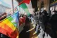 MAJOR DISRUPTION: Crowds surge at Bologna train station, overrunning riot police, as part of a wave of blockades and strikes in solidarity with Gaza, yesterday