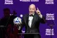 President of the Federation Internationale de Football Association (FIFA) Gianni Infantino speaks at the Global Citizen Awards ceremony, September 24, 2025, in New York