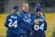 England's Sophie Ecclestone celebrates the wicket of Sri Lanka's Hasini Perera during the ICC Women's Cricket World Cup match between England and Sri Lanka at Premadasa Stadium in Colombo, Sri Lanka, Saturday, Oct. 11, 2025