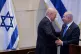 President Donald Trump Israeli and Prime Minister Benjamin Netanyahu speak after Netanyahu addressed the Knesset, Israel's parliament, October 13, 2025, in Jerusalem