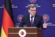 German Foreign Minister Johann Wadephul speaks to the media during a joint press conference with Turkish Foreign Minister Hakan Fidan in Ankara, Turkey, October 17, 2025