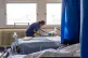 A general view of staff on a NHS hospital ward at Ealing Hospital in London, January 18, 2023